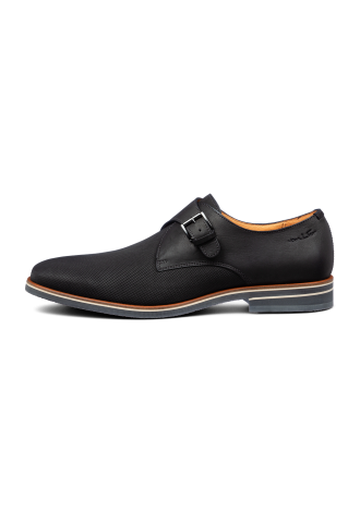 Antraciet grijs nubuck Amalfi gespschoen