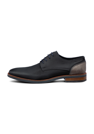 Zwart gladleren Amalfi veterschoen