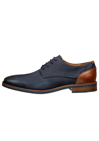 Navy blauw nubuck Amalfi veterschoen