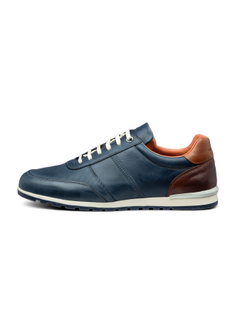 Navy gladleren Anzano sneaker