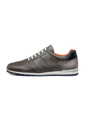 Antraciet grijs gladleren Anzano sneaker