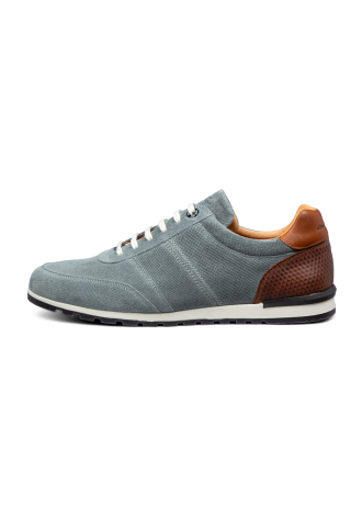 Grijsblauw suède Anzano sneaker