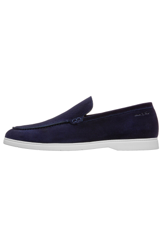 Navy blauw suède Ascona loafer
