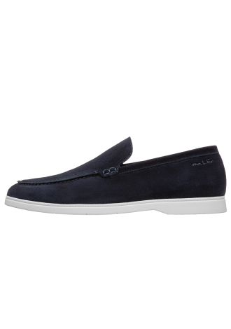 Navy blauw suède Ascona loafer