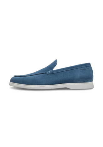 Blauw suède Ascona loafer