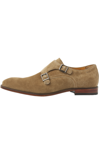 Taupe suède Madison gespschoen