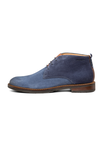 metal blauw suede Boston boot