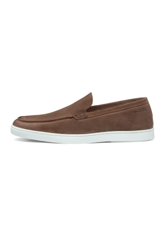 Lichtbruin suède Lugano loafer