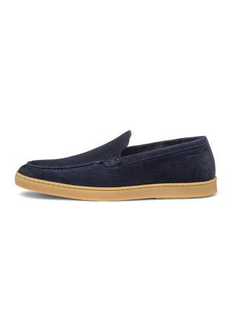 Navy suède Lugano loafer