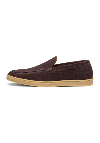 Testa di moro bruin suède Lugano loafer
