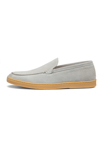 Licht grijs suède Lugano loafer