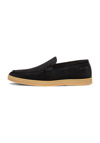 Zwart suède Lugano loafer