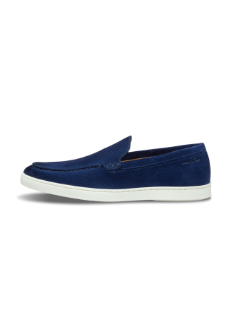 Blauw suède Lugano loafer