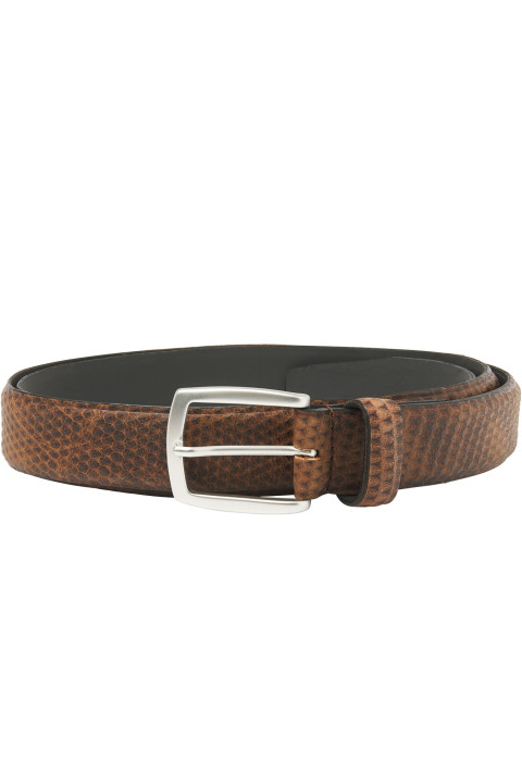 Cognac leren Cintura Sportiva riem