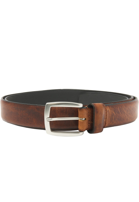 Bruin cognac leren Cintura Sportiva riem