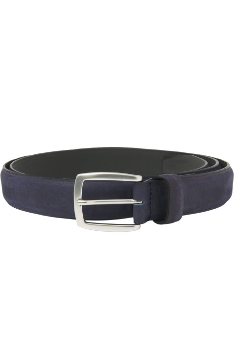 Blauw nubuck Cintura Sportiva riem