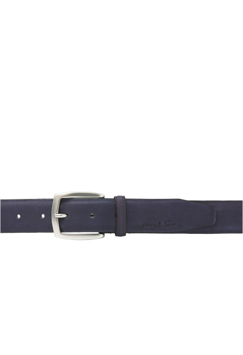 Blauw nubuck Cintura Sportiva riem