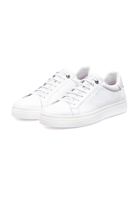 Wit gladleren Barossa sneaker