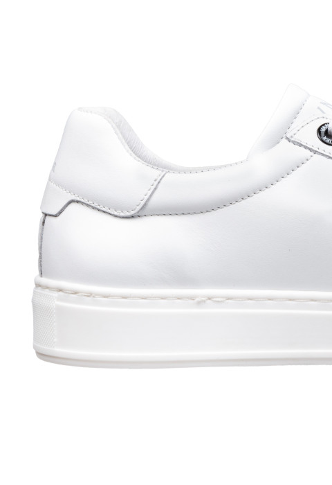 Wit gladleren Barossa sneaker