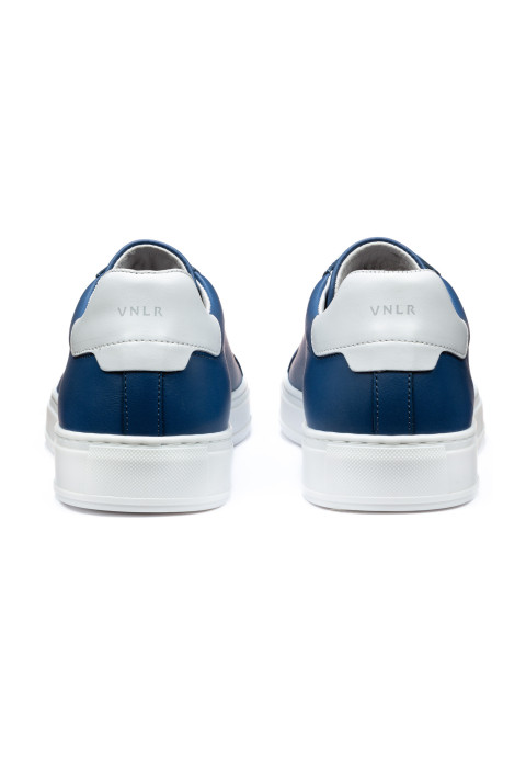 Blauw gladleren Barossa sneaker