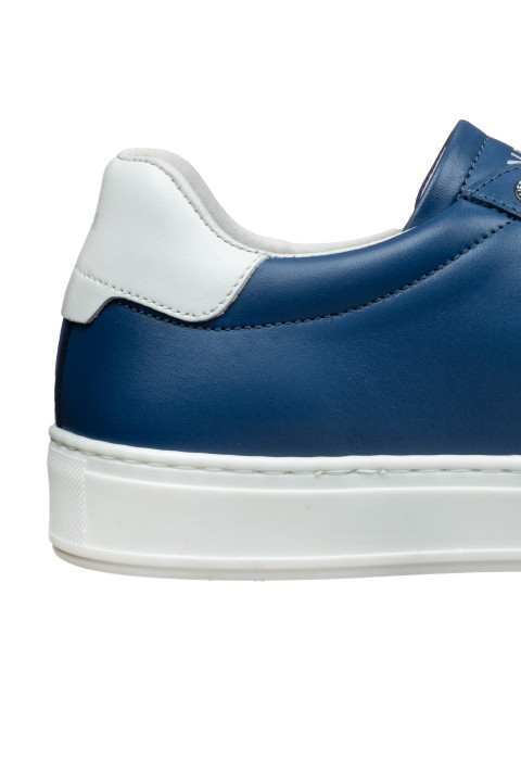 Blauw gladleren Barossa sneaker