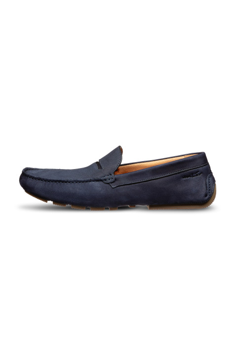 Navy nubuck Mocassin