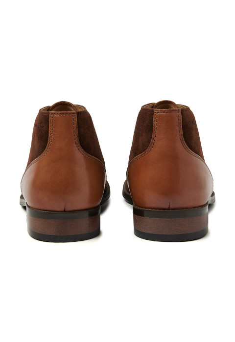 T-moro bruin Vienna halfhoge veterschoen