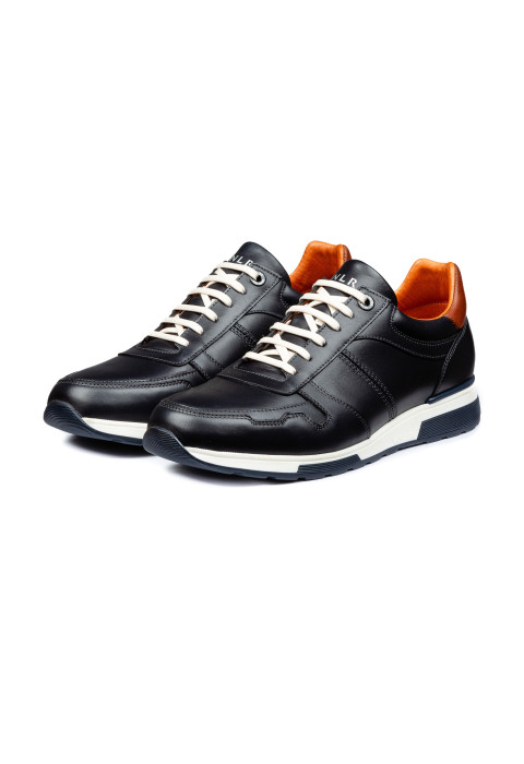 Navy gladleren Positano sneaker