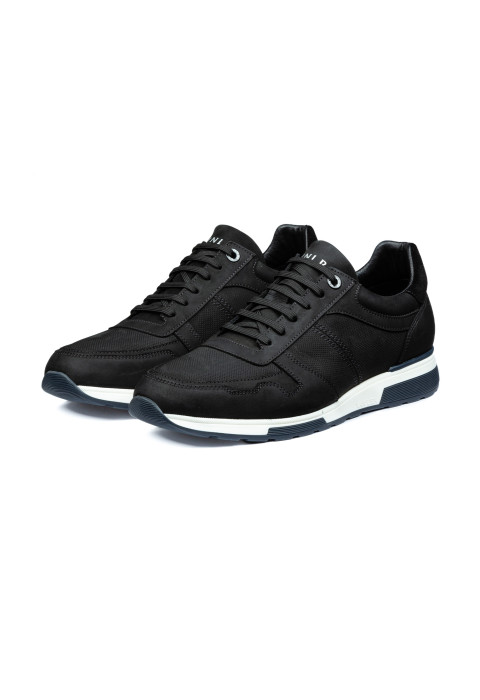 Zwart nubuck Positano sneaker