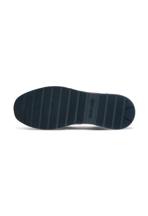 Licht cognac gladleren Positano sneaker