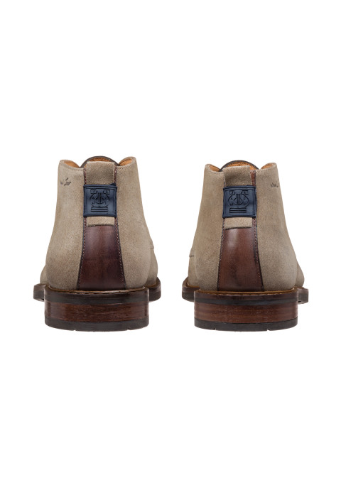Taupe suede Boston boot
