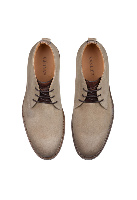 Taupe suede Boston boot
