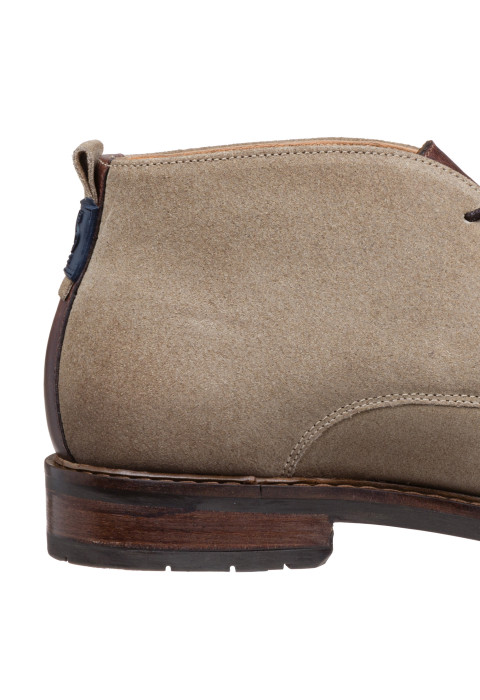 Taupe suede Boston boot