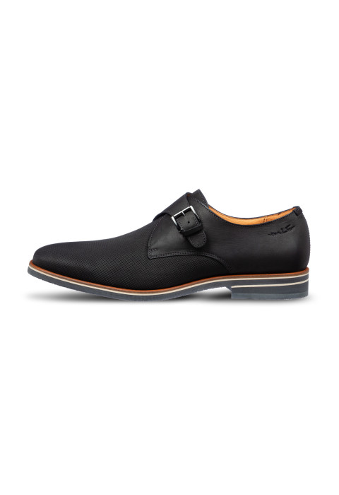 Antraciet grijs nubuck Amalfi gespschoen