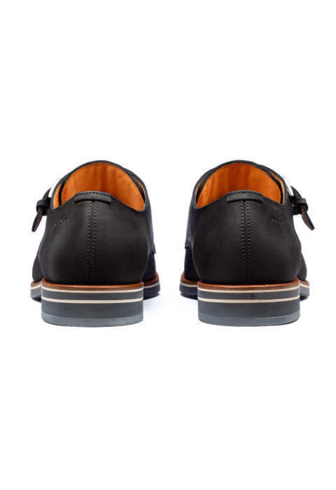Antraciet grijs nubuck Amalfi gespschoen