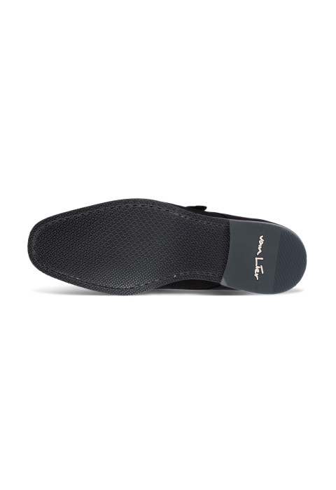 Antraciet grijs nubuck Amalfi gespschoen
