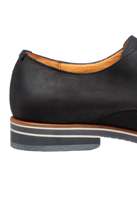 Antraciet grijs nubuck Amalfi gespschoen