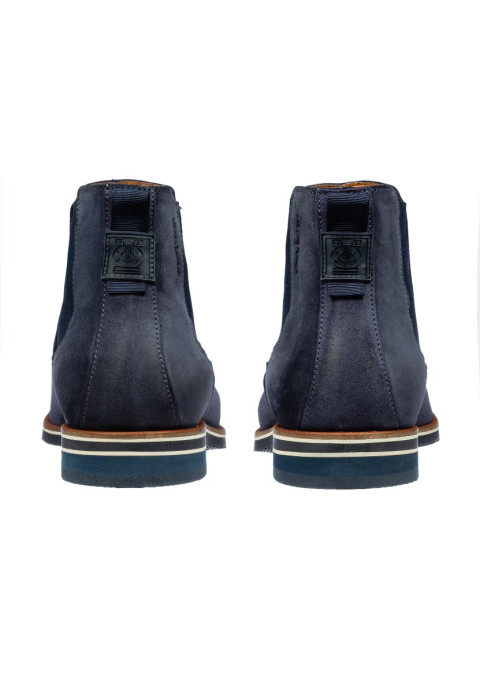 Blauw suède Amalfi chelsea boot