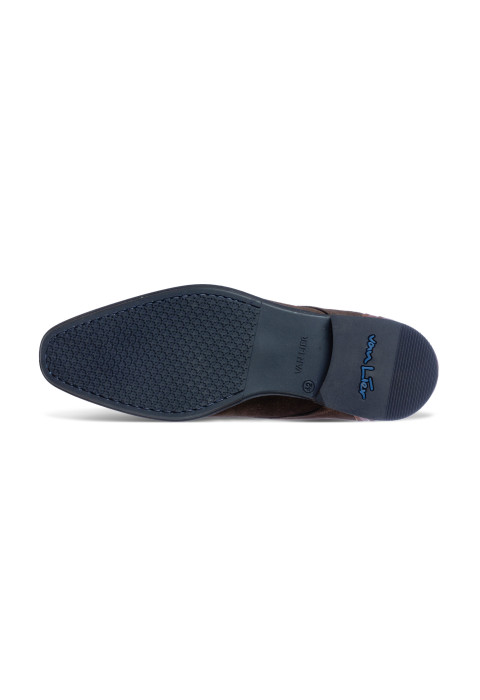 T-moro suede Erasmo halfhoge veterschoen