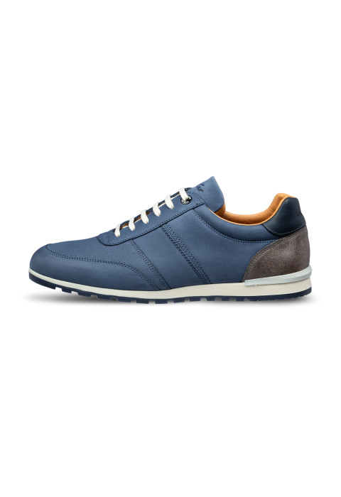 Blauw nubuck Anzano sneaker
