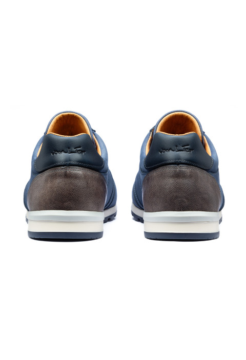 Blauw nubuck Anzano sneaker