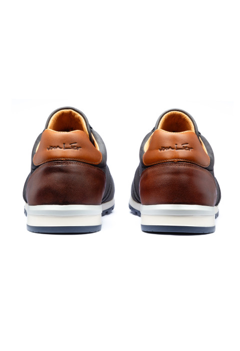 Antraciet grijs nubuck Anzano sneaker