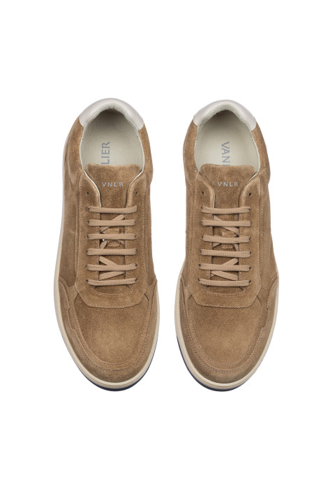 Zand beige suède Miami sneaker