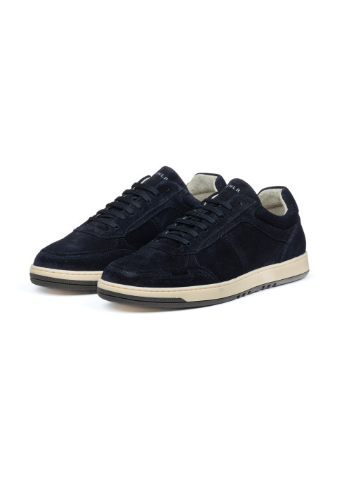 Navy blauw suède Miami sneaker