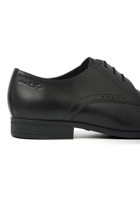 Zwart gladleren Portofino veterschoen