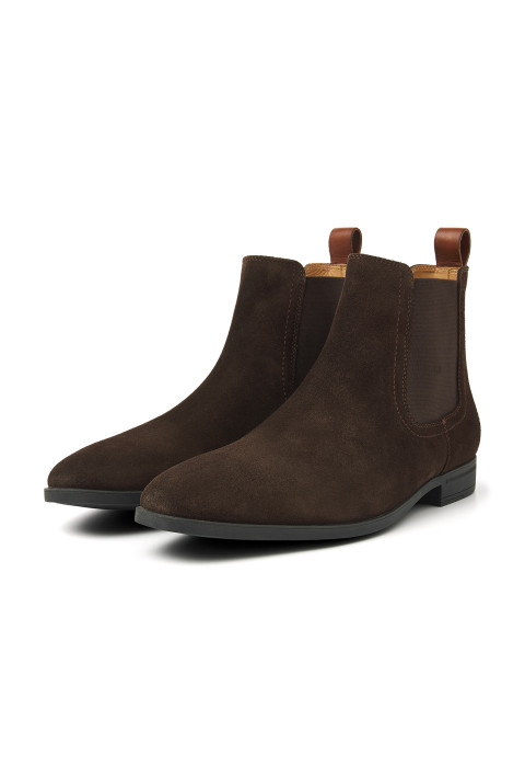 Testa di Moro bruin suède Portofino Chelsea boot