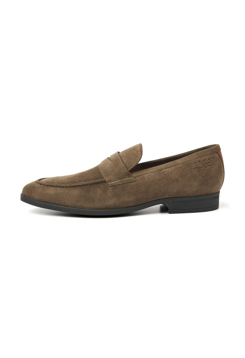 Taupe suede  Portofino loafer
