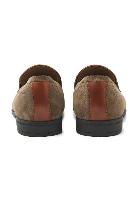 Taupe suede  Portofino loafer