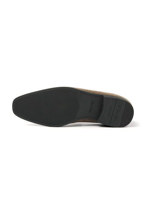 Taupe suede  Portofino loafer