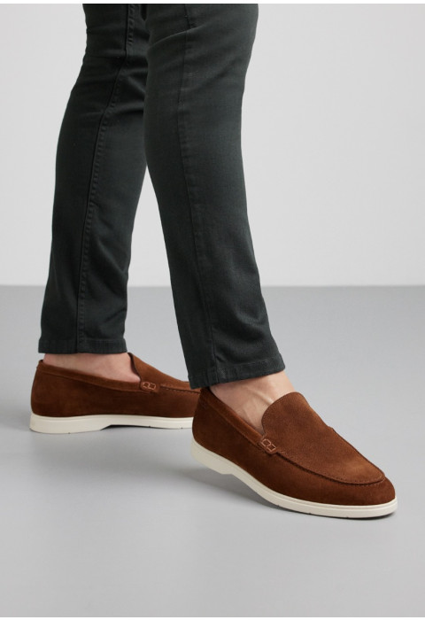 Licht bruin suède Ascona loafer